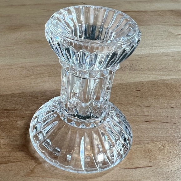 Vintage St George Crystal Glass Candle Holders X2 - Picture 9 of 10